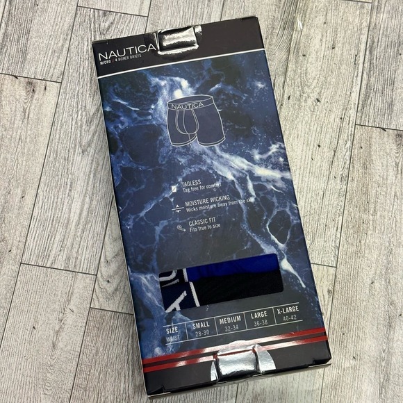 Nautica | Micro Boxer Briefs Set of 4 | XL (40-42) | Multicolors - Picture 4 of 4